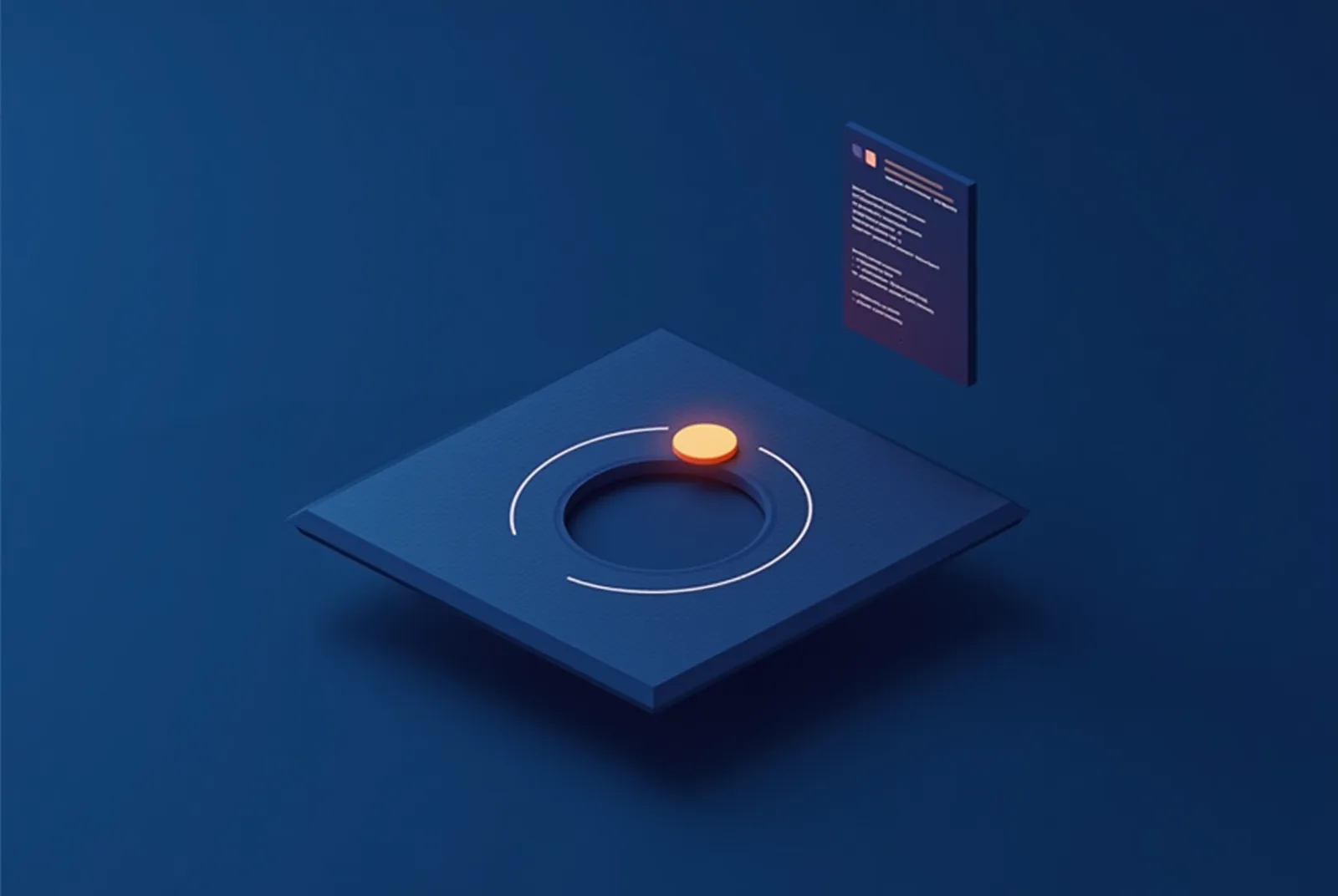 Stylised isometric illustration of a milestone path winding across a project board with decision markers