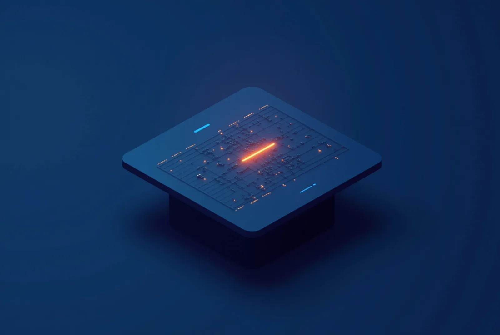Stylised isometric illustration of many data streams condensing into one clean report panel